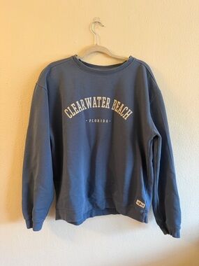 Clearwater Beach Florida Blue Crewneck Sweatshirt - Unbranded